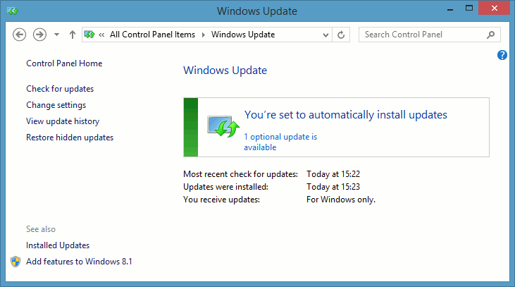 Windows 10 Upgrade not shown as available