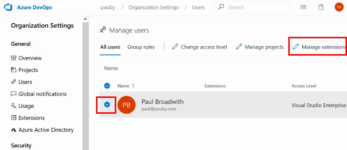 Manage Your Azure DevOps Organization Users
