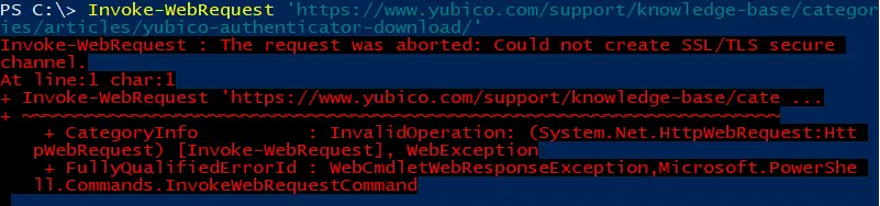 yubico-authenticator-ps-error