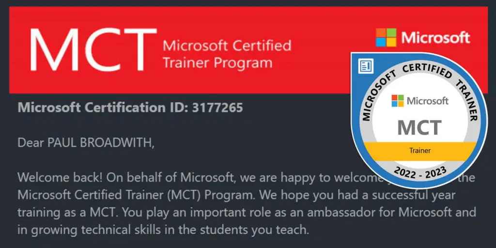 MCT Renewal 2022 - 2023